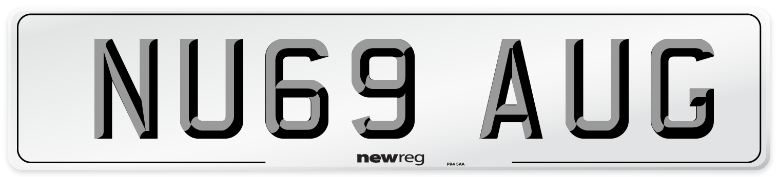 NU69 AUG Number Plate from New Reg